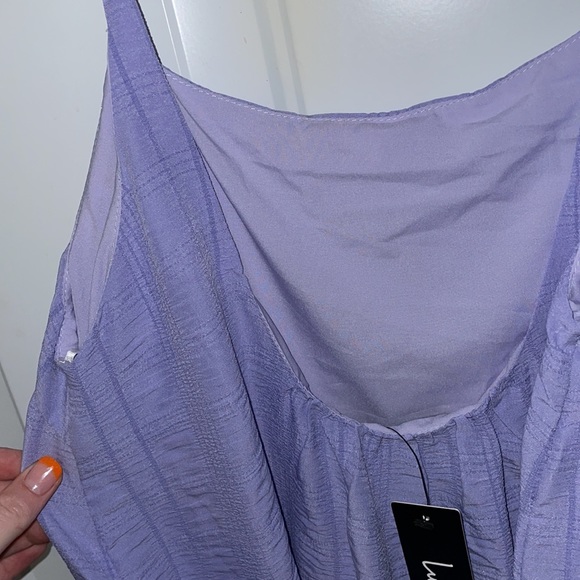 💜Lulus Lavender purple Sleeveless Tiered Maxi - Picture 12 of 13